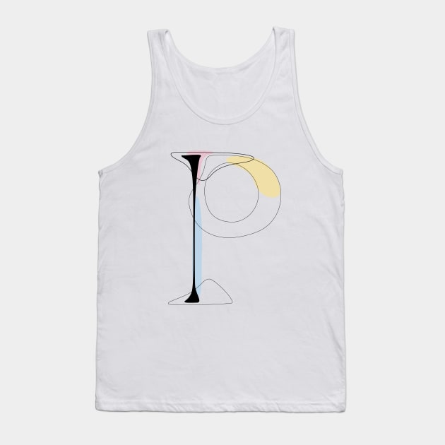 Pastel P Tank Top by Explicit Design